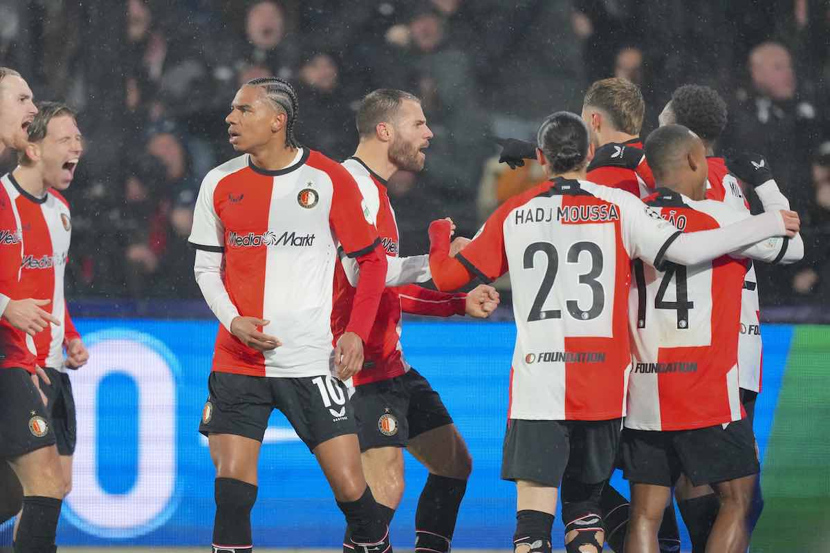 Feyenoord in festa dopo il gol
