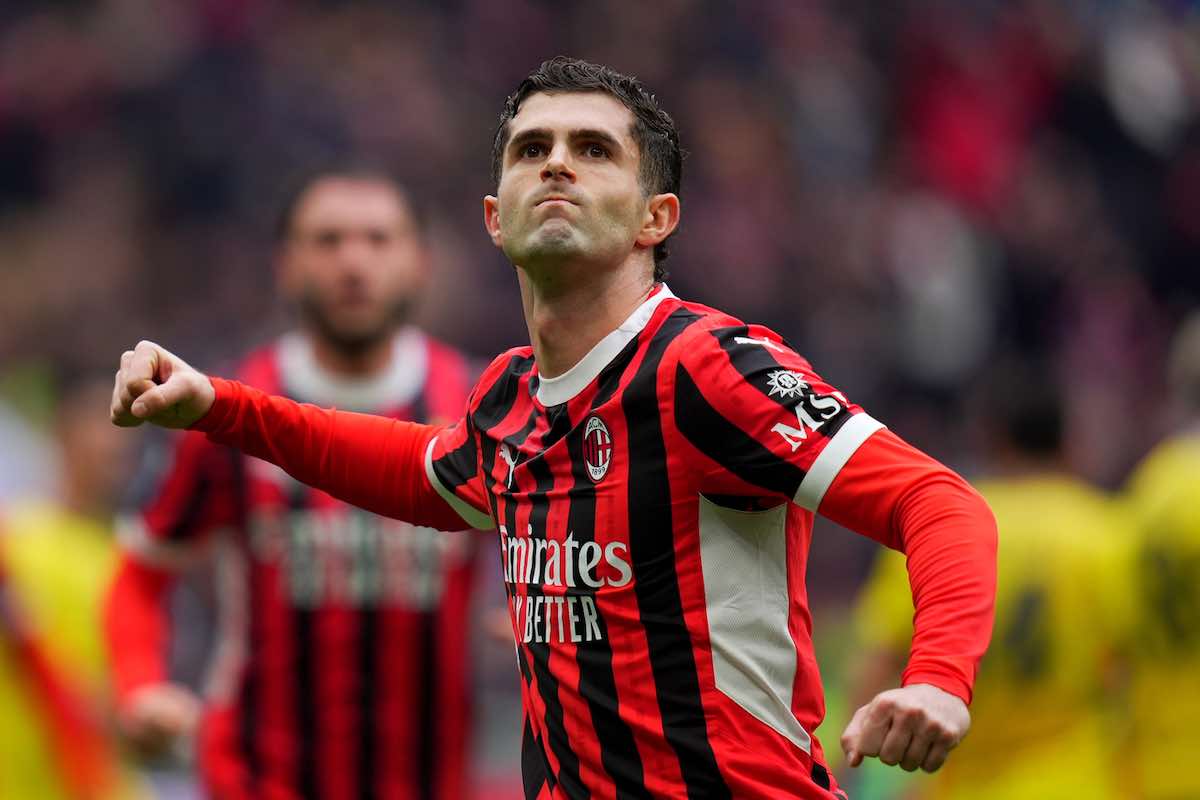Pulisic esulta dopo il rigore trasformato contro il Parma