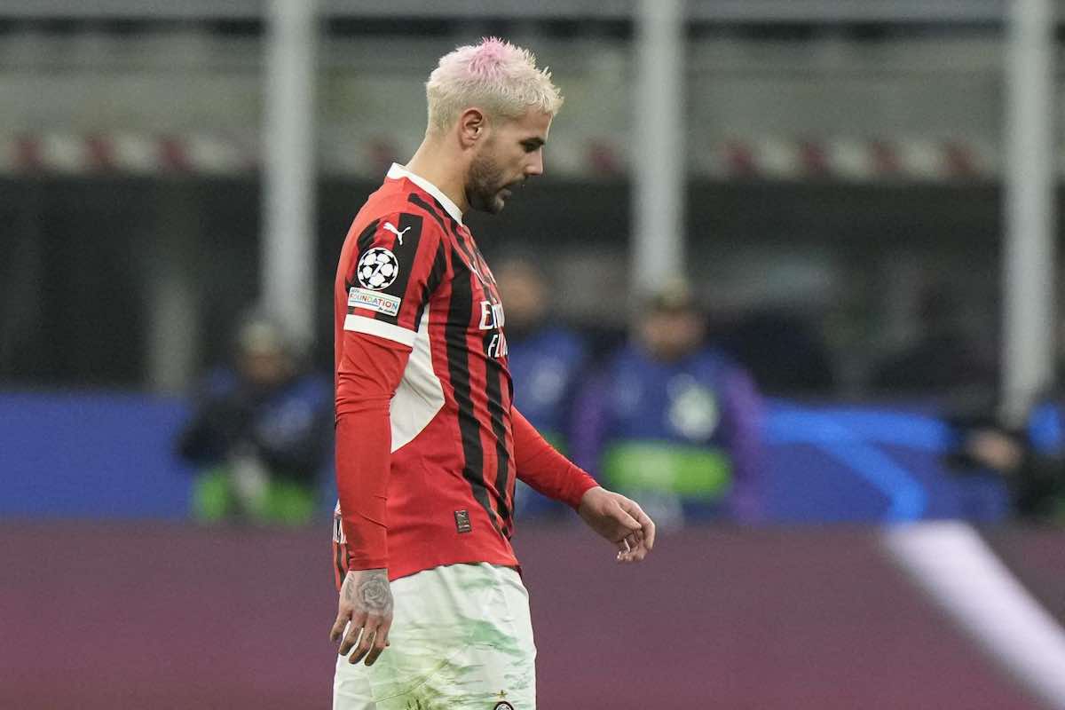 Theo Hernandez triste e sconsolato