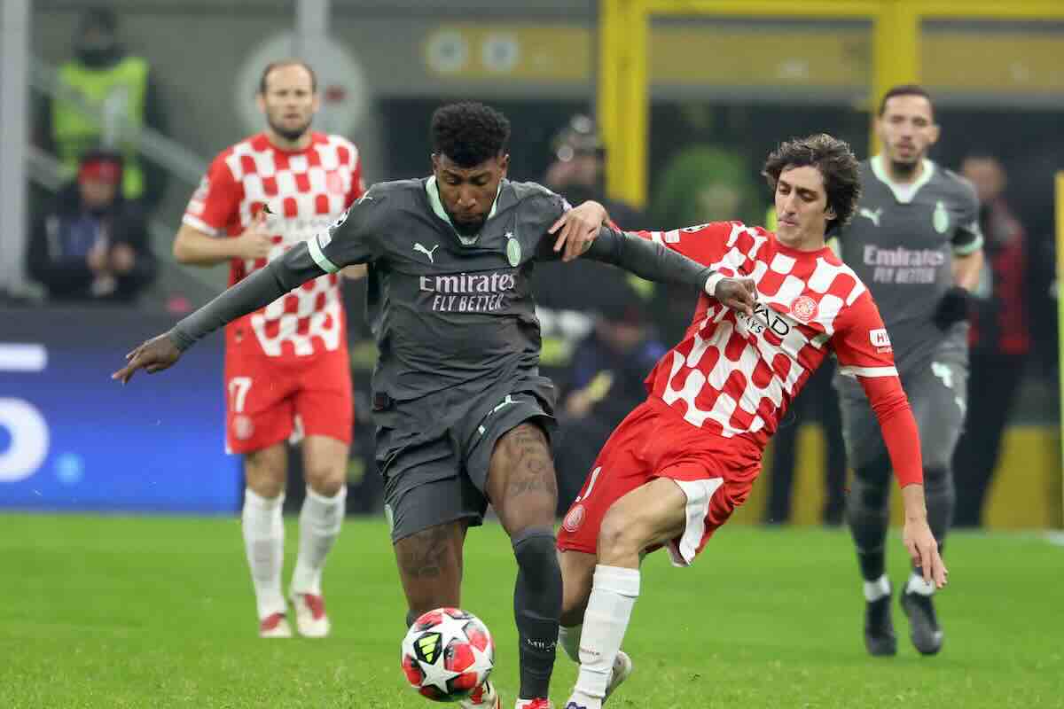 Emerson Royal difensore del Milan contro il Girona