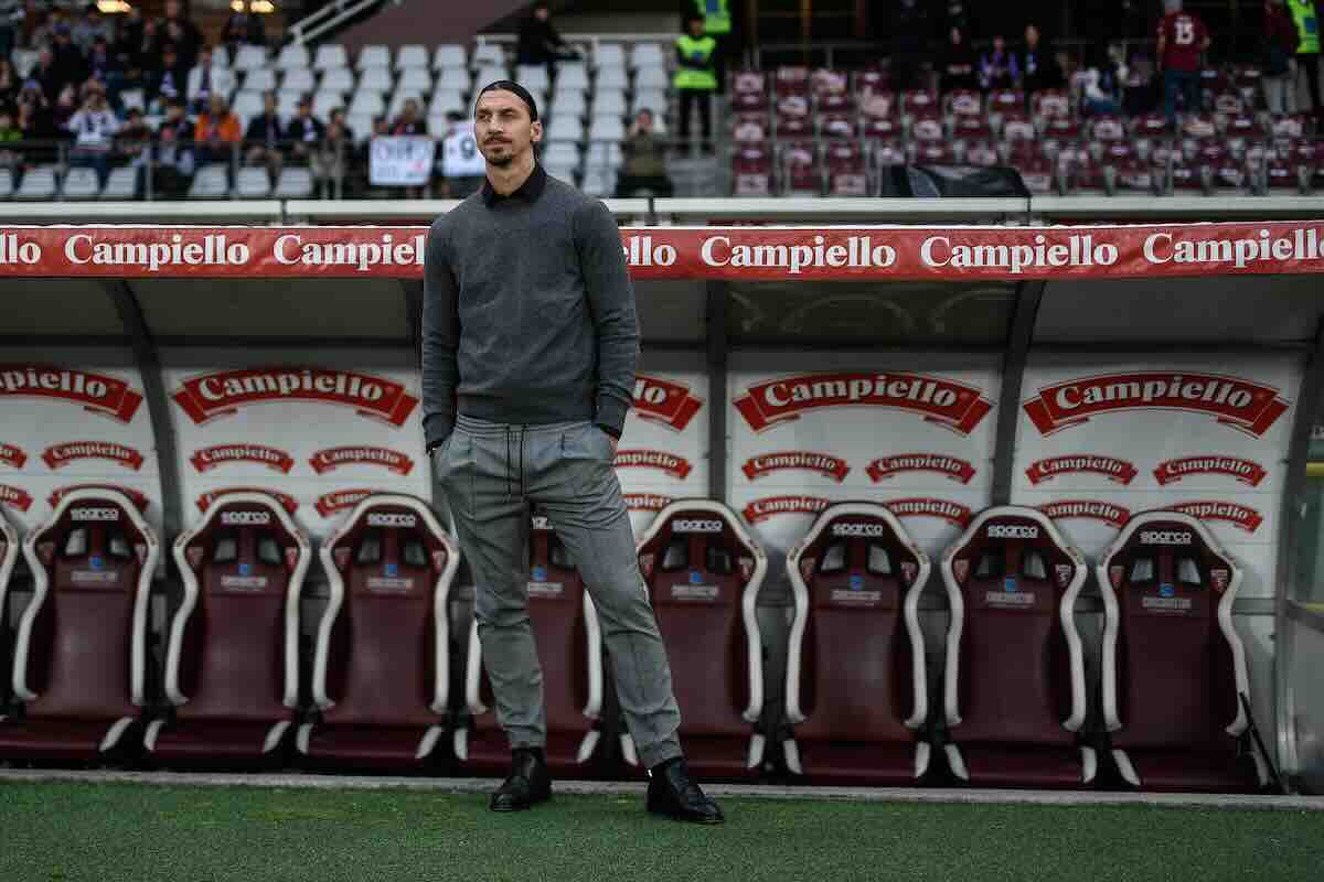 Ibrahimovic in panchina