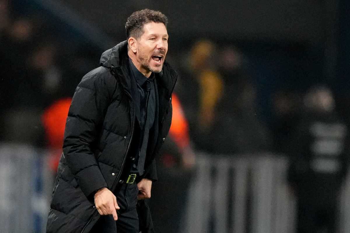 Diego Pablo Simeone in panchina