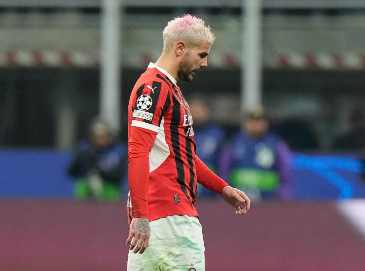 Il difensore del Milan Theo Hernandez