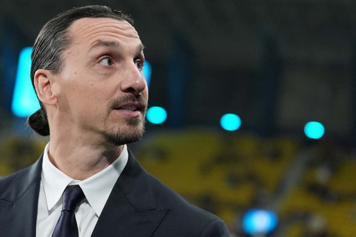 Ibrahimovic prima del match del Milan