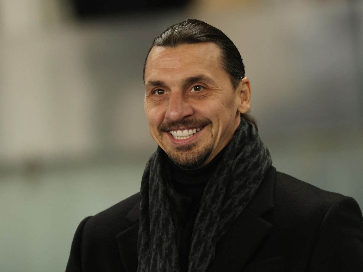 Primo piano di Zlatan Ibrahimovic sorridente