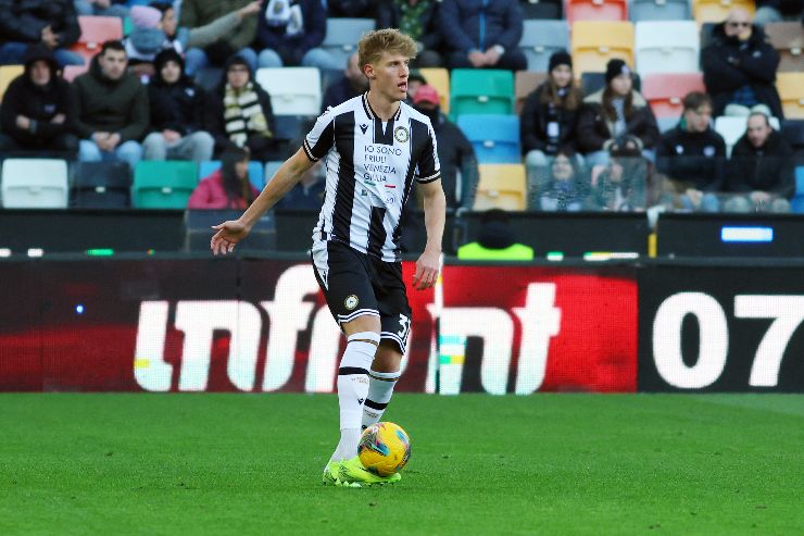 Thomas Kristensen, difensore dell'Udinese