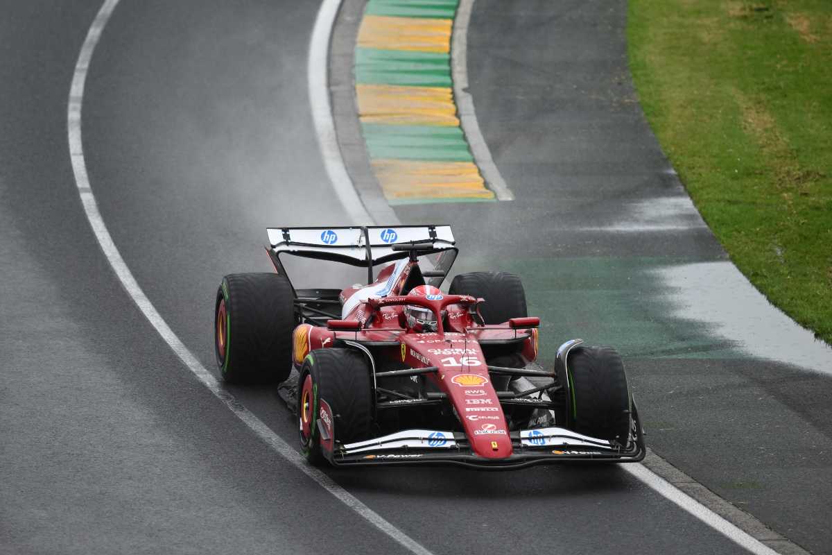 Leclerc nella gara di F1 in Australia