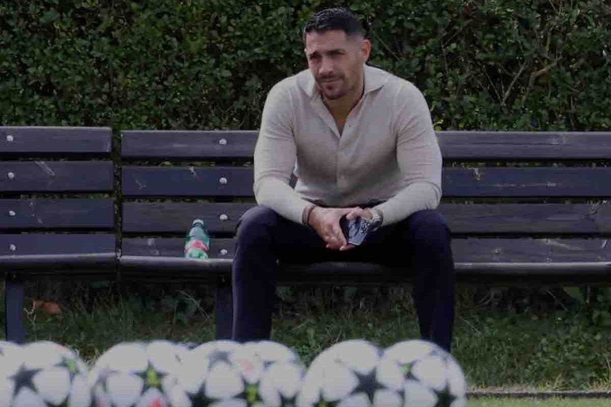 Moncada sulla panchina di Milanello