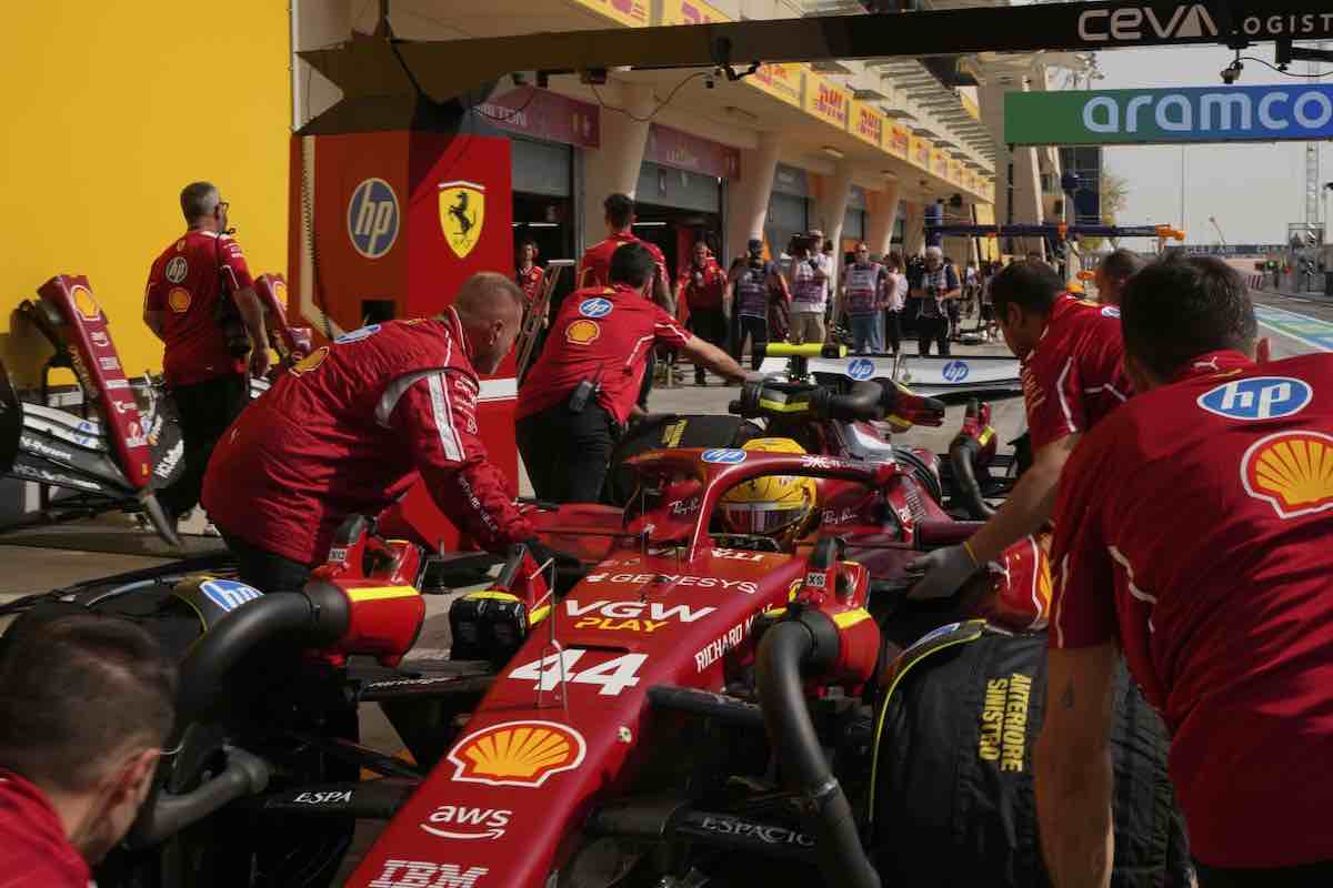 Hamilton in Ferrari