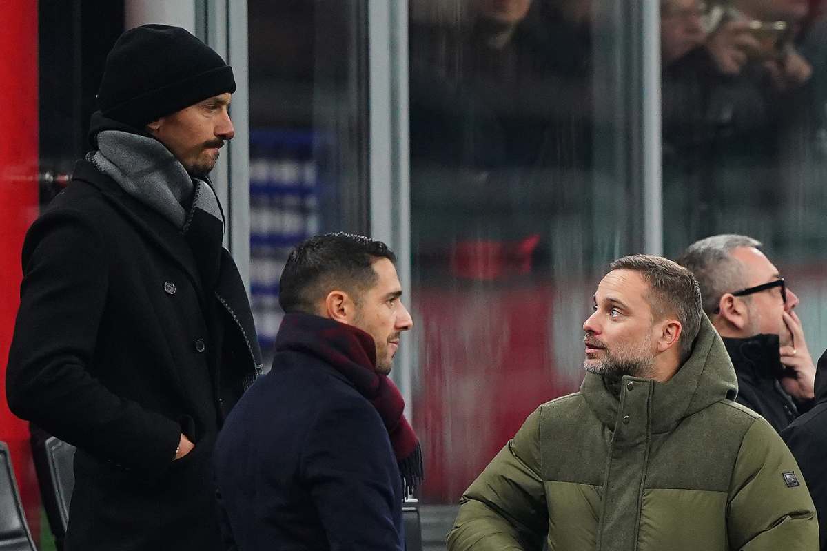 Furlani parla con Ibrahimovic e Moncada a San Siro