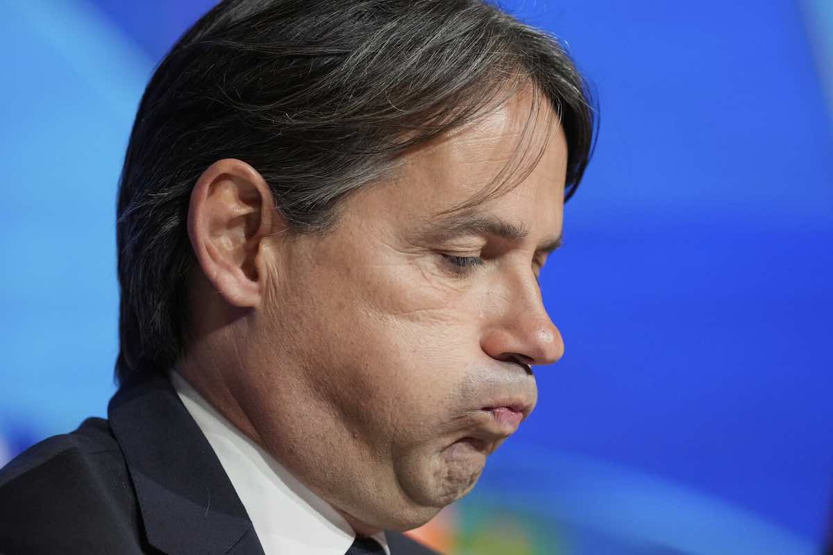 Simone Inzaghi sbuffa