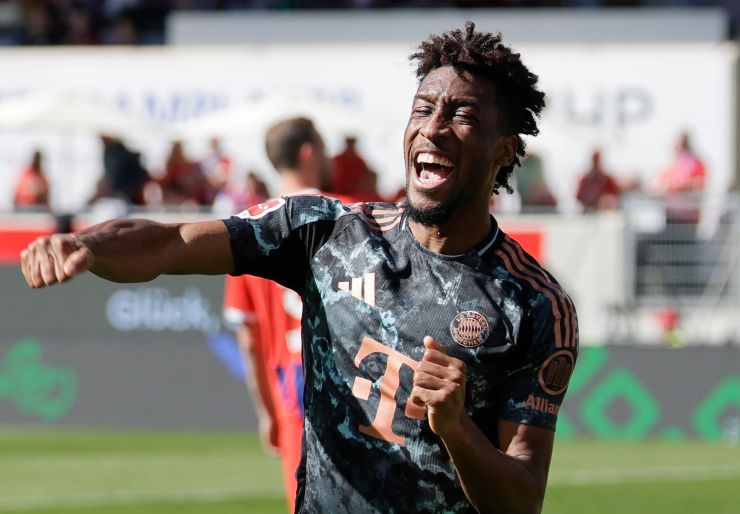 Kinglsey Coman esulta dopo un gol