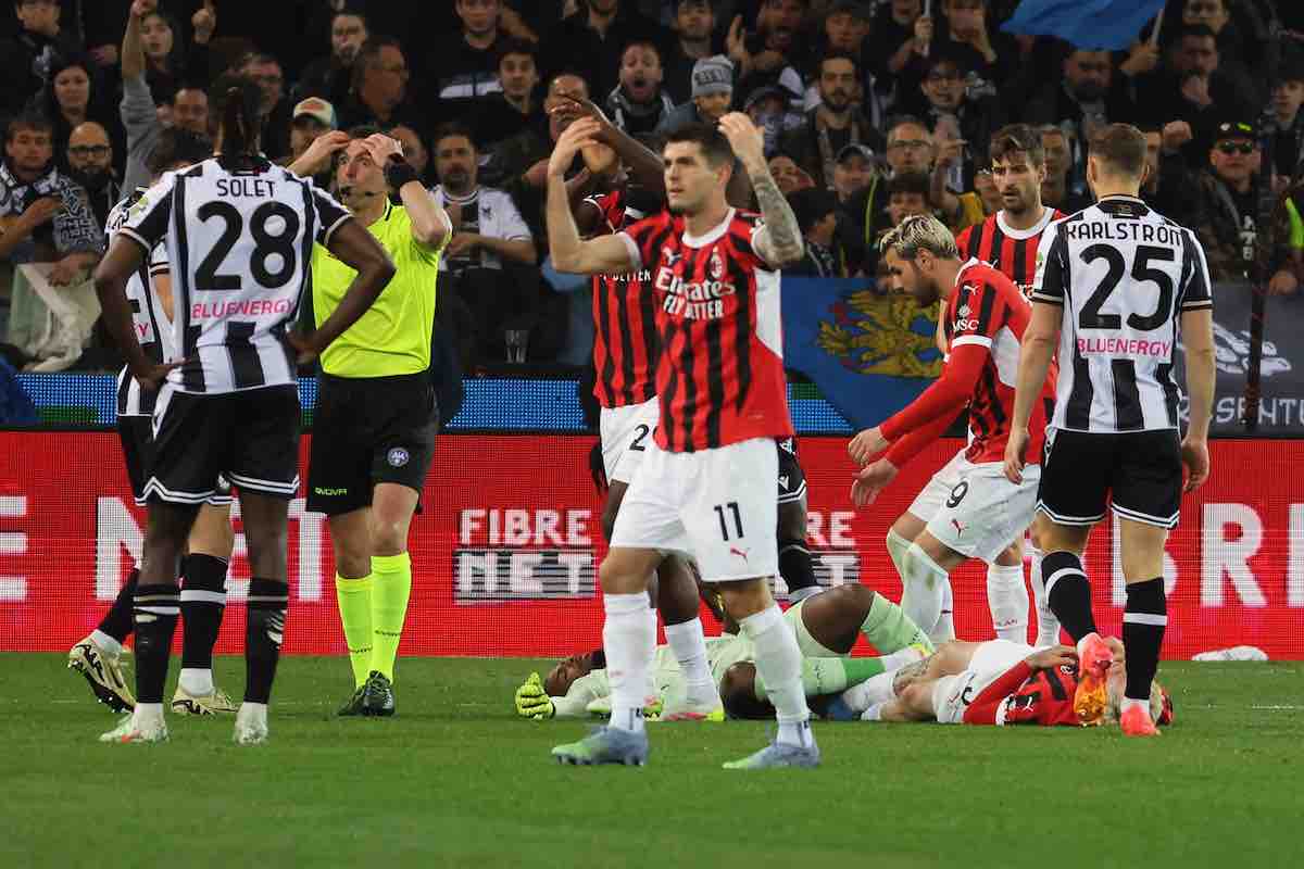 Maignan per terra a Udine