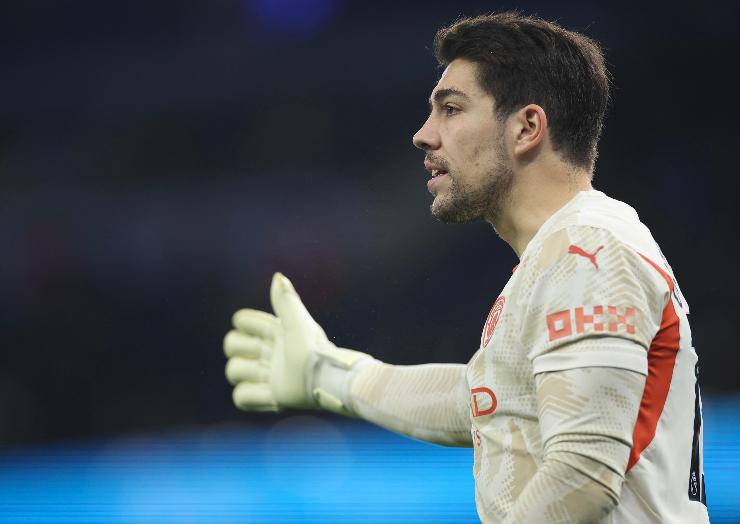 Stefan Ortega portiere del Manchester City durante una partita