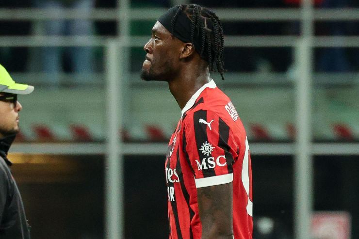 Tammy Abraham attaccante del Milan durante una partita