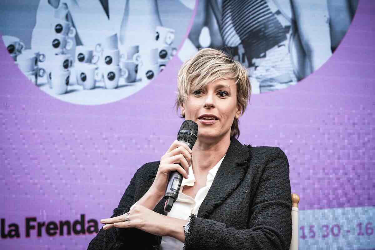 Federica Pellegrini durante un'intervista