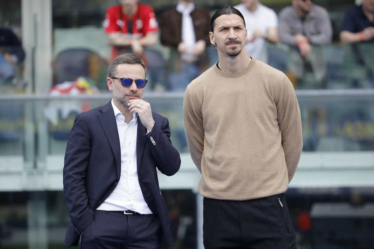 Furlani e Ibrahimovic a bordocampo