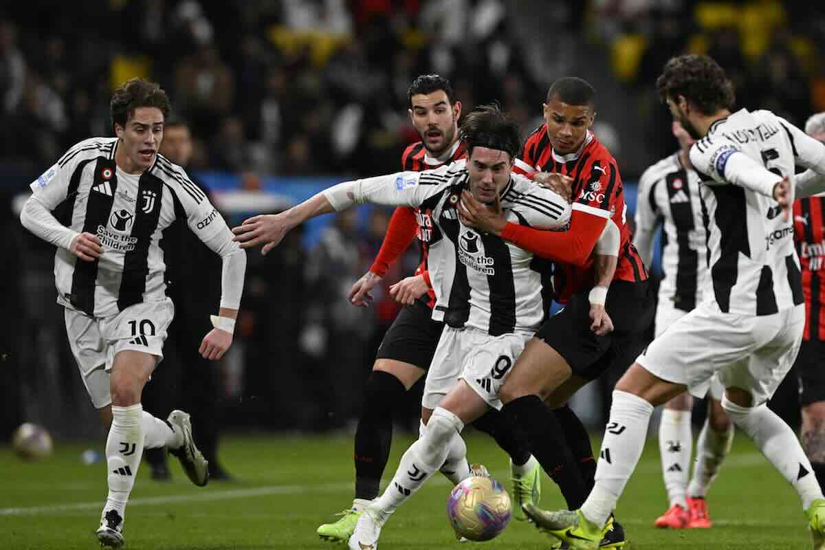 I giocatori di Juventus e Milan