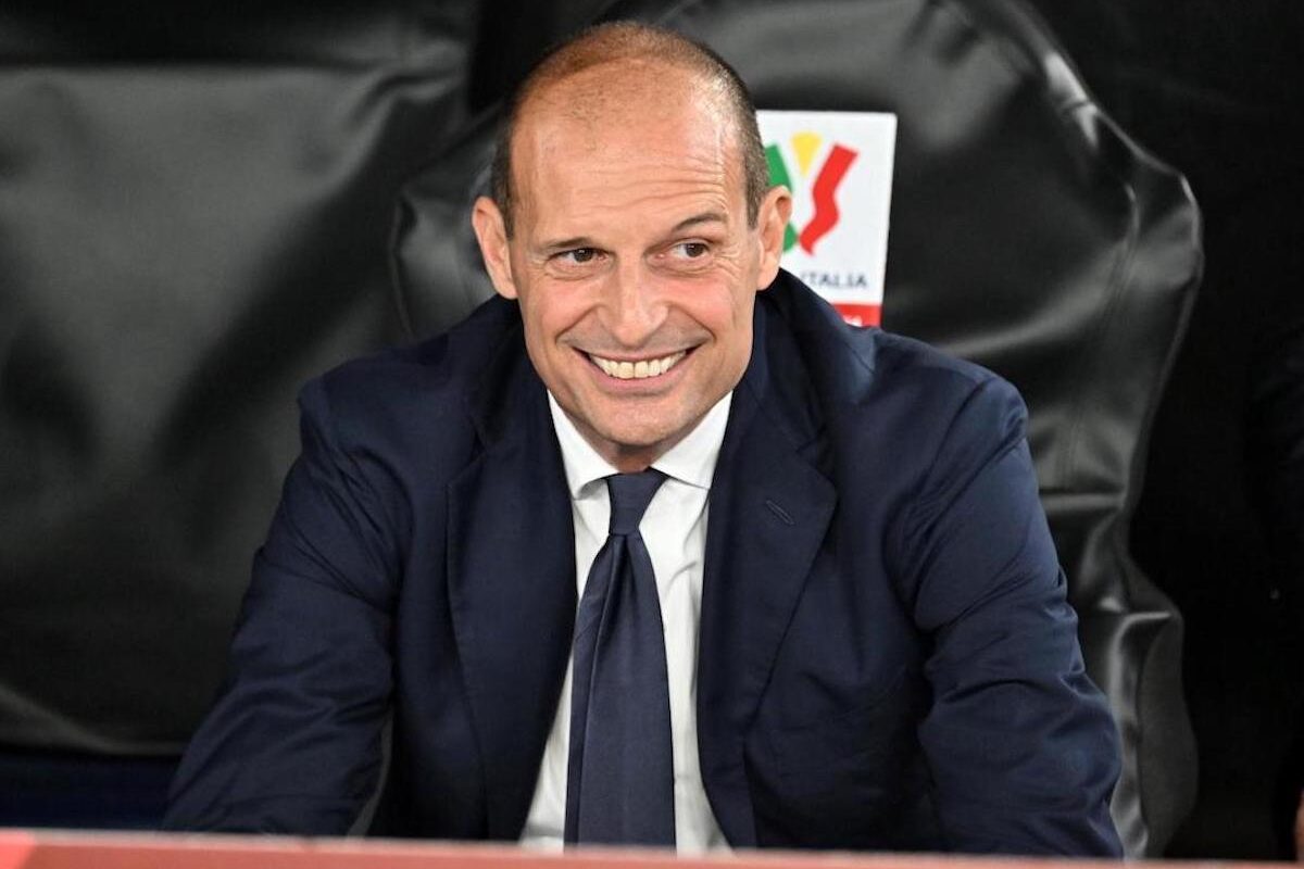 massimiliano allegri durante una partita di coppa italia