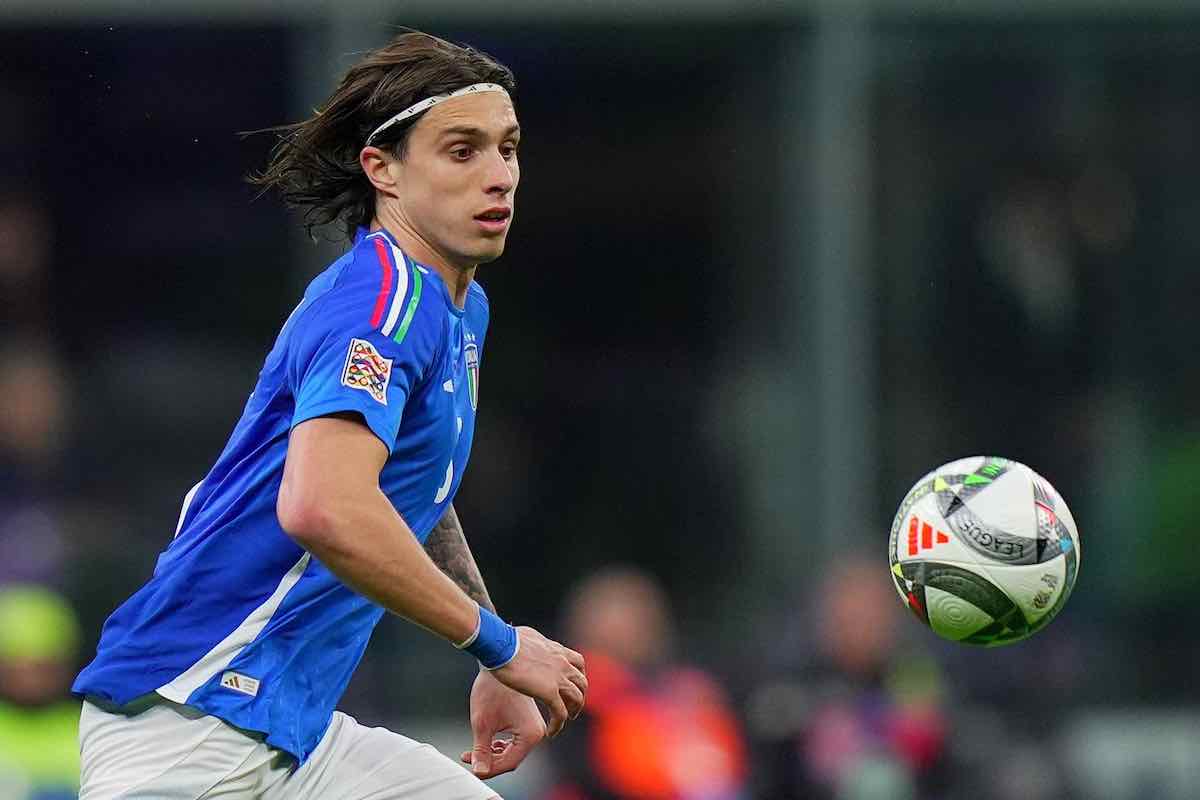 Riccardo Calafiori in azzurro
