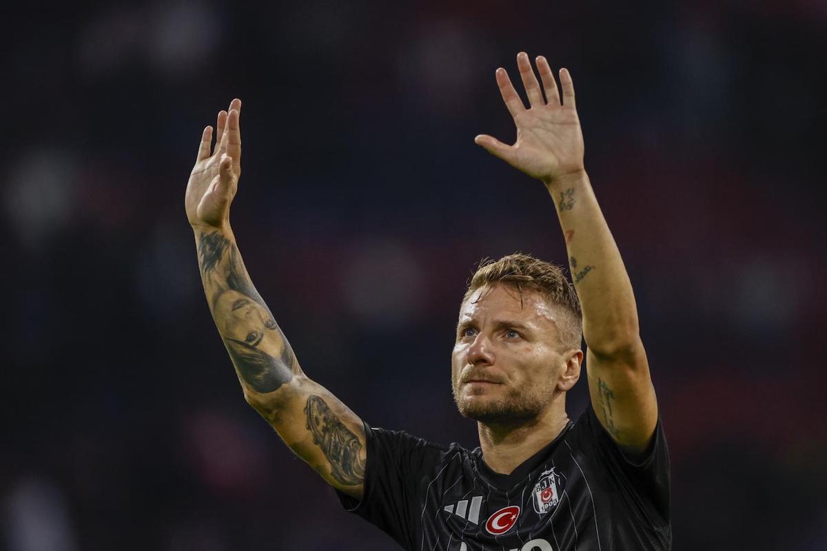 Ciro Immobile con la maglia del Besiktas