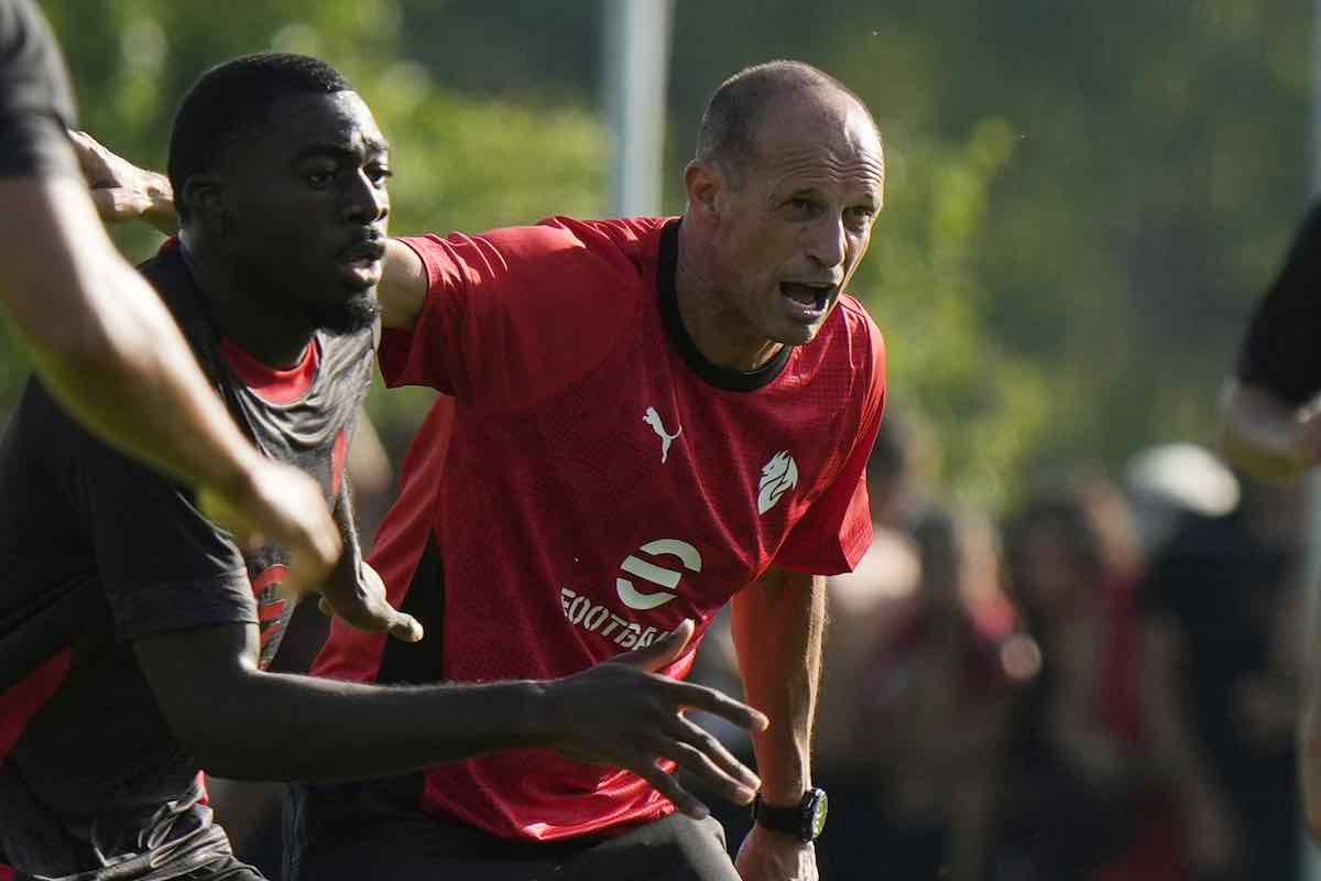 Allegri e Fofana in allenamento