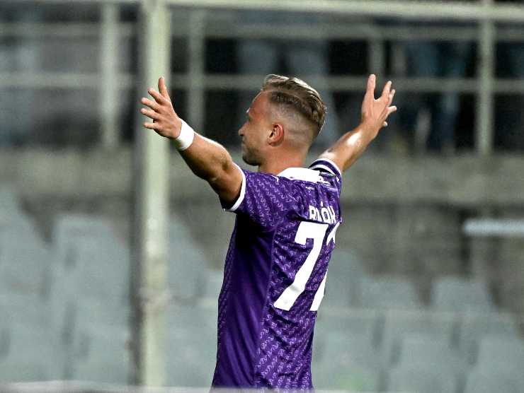 Antonin Barak esulta dopo un gol