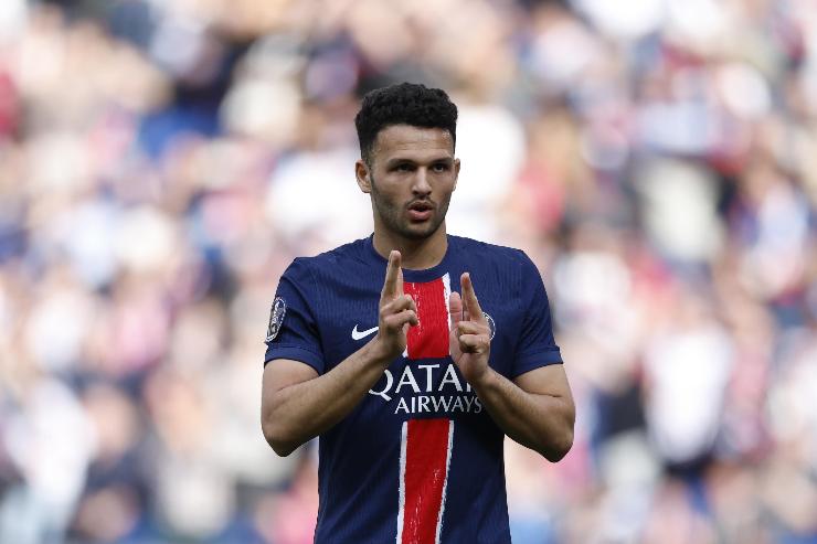 Gonçalo Ramos attaccante del PSG durante una partita