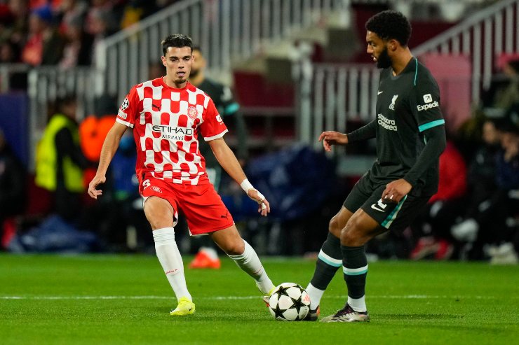 Miguel Gutierrez in azione con la maglia del Girona