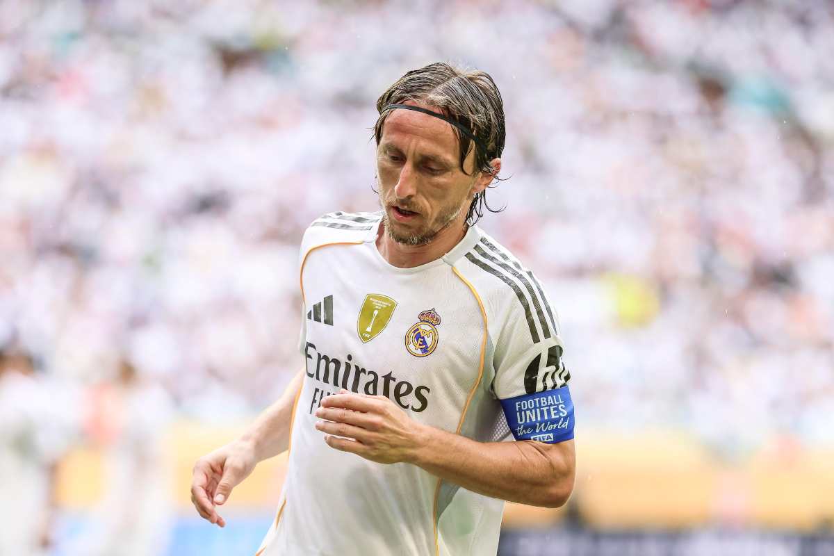 Luka Modric in primo piano 