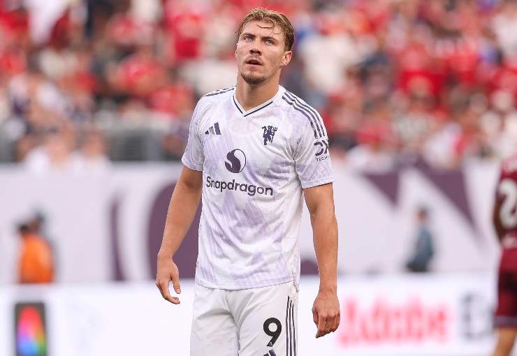 Rasmus Hojlund attaccante del  Manchester United