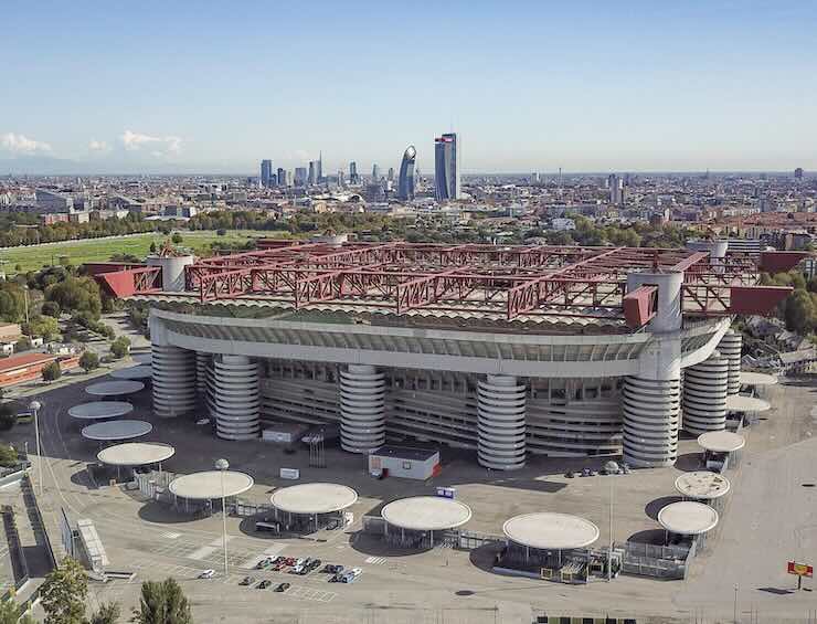San Siro visto dall'alto