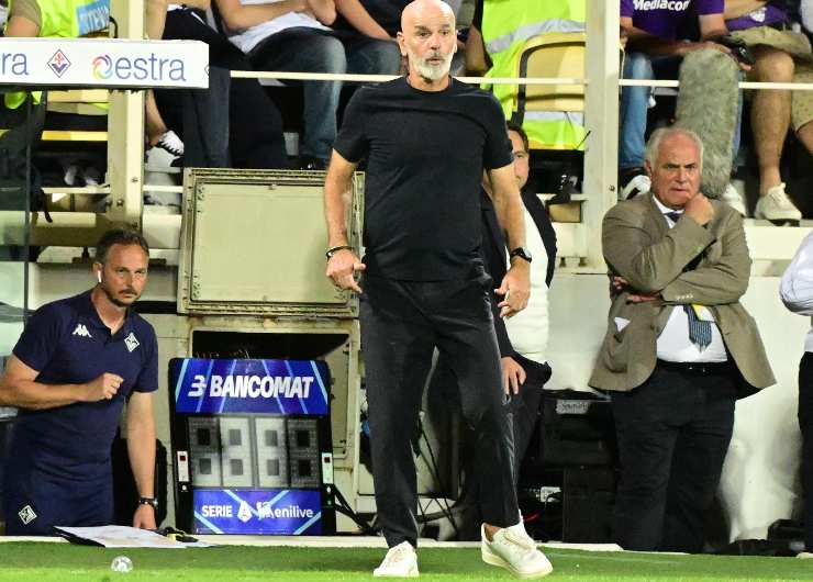 Stefano Pioli allenatore della Fiorentina durante la partita col Como