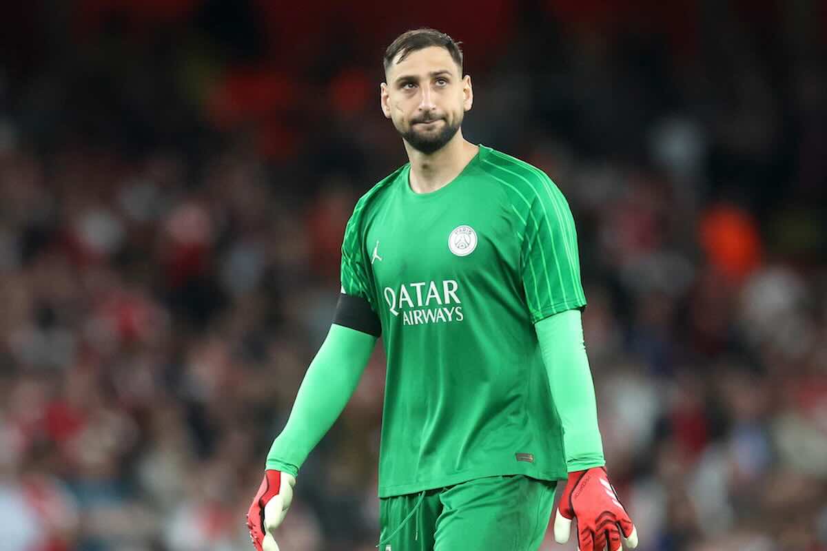 Donnarumma durante una partita