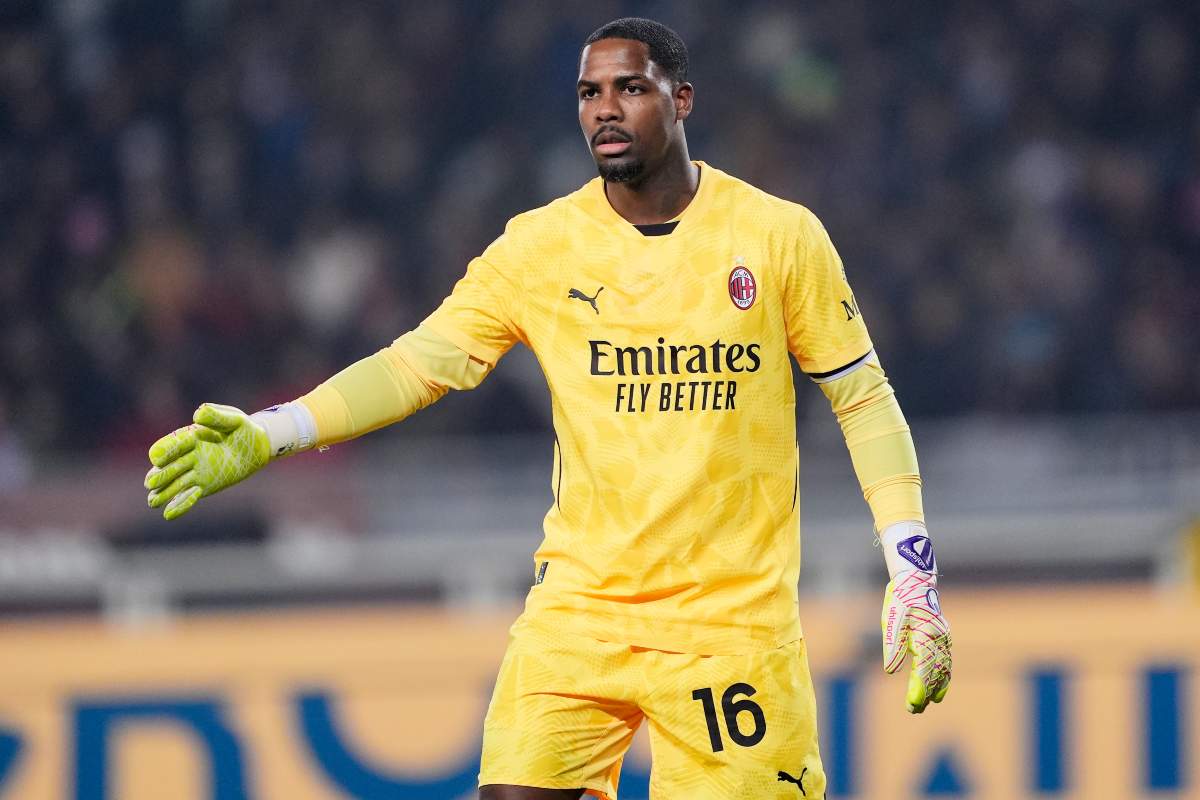 Maignan durante una partita