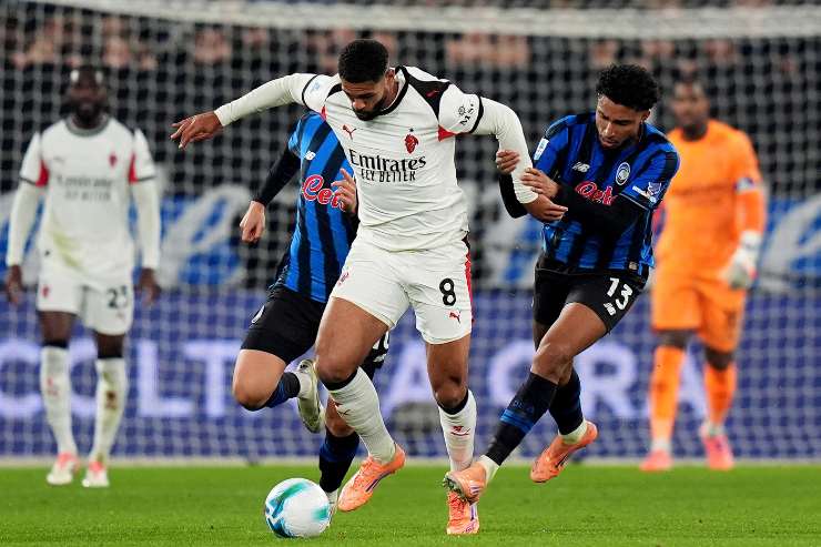 Ruben Loftus-Cheek centrocampista del Milan durante la partita contro l'Atalanta