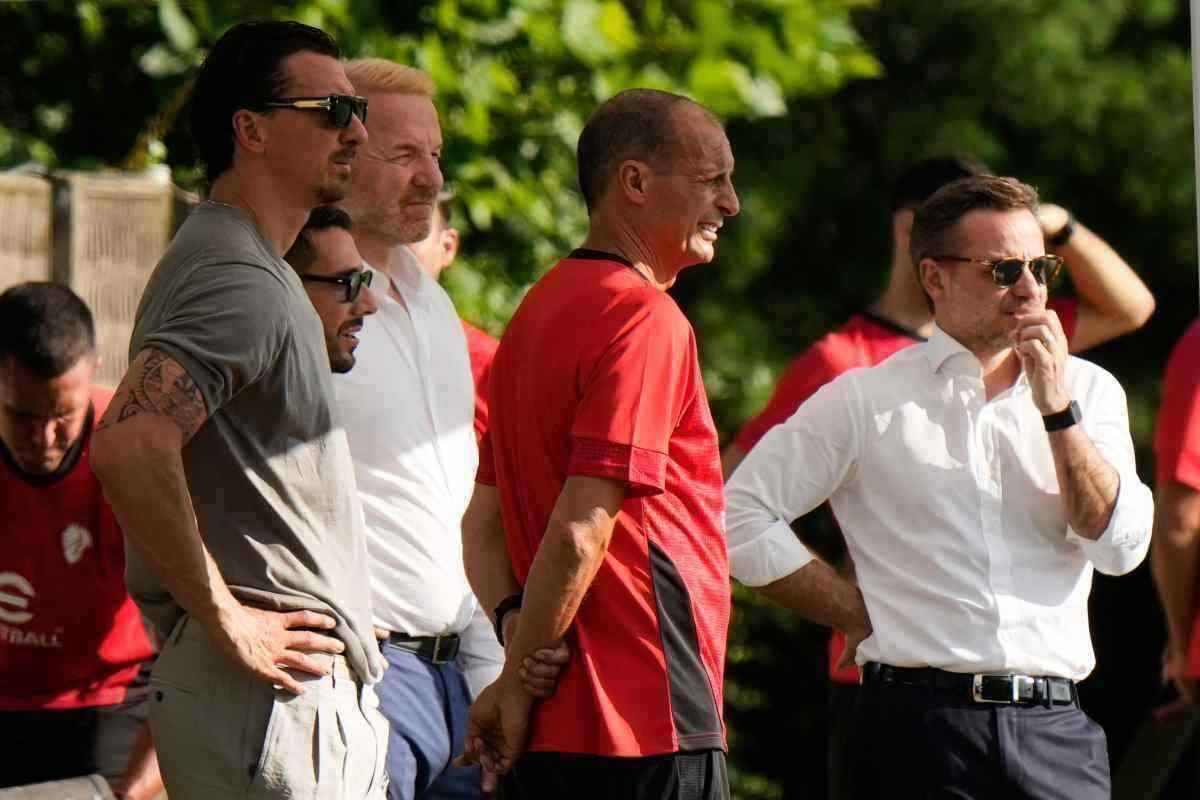 Allegri e la dirigenza del Milan