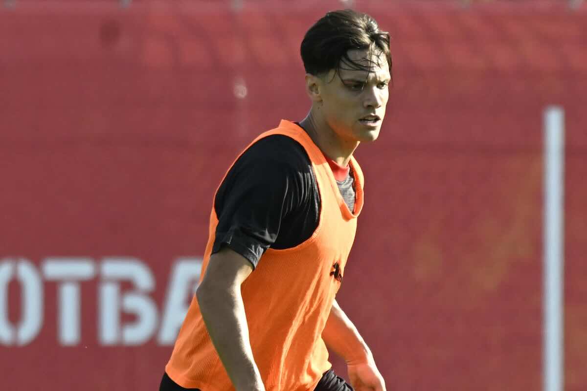 Ricci durante l'allenamento