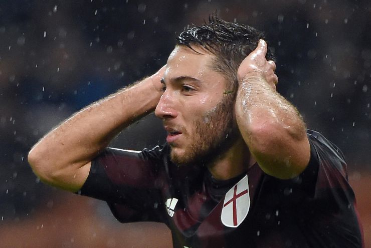 Andrea Bertolacci centrocampista del Milan nel 2015