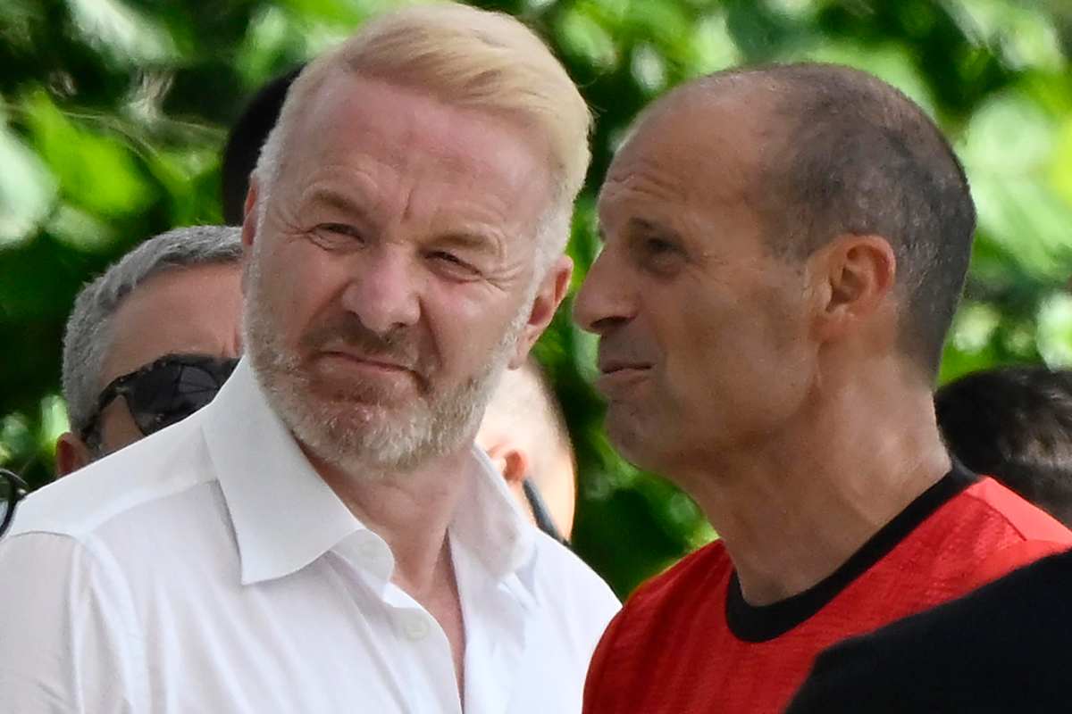 Igli Tare e Max Allegri a Milanello