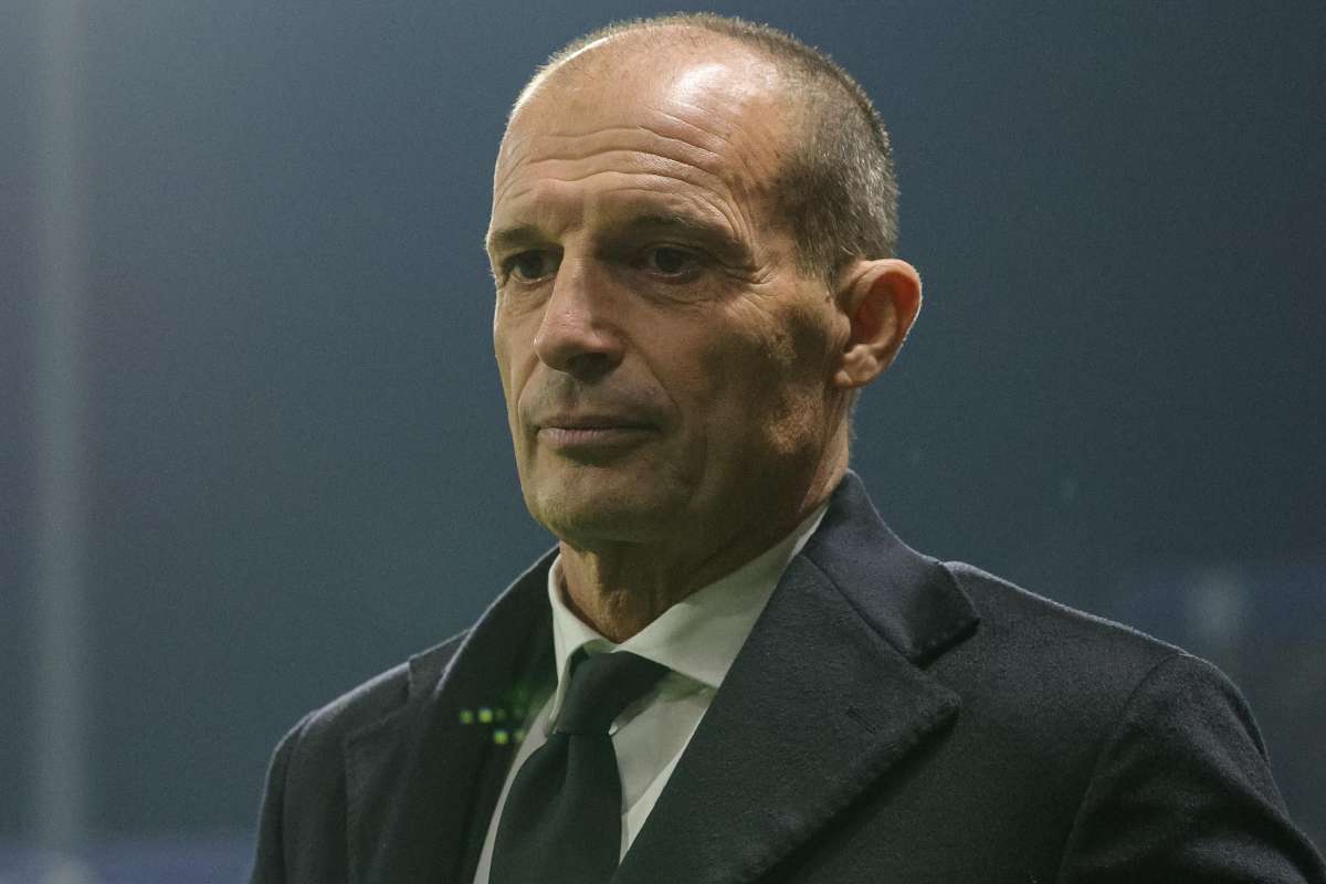 Massimiliano Allegri durante la partita Parma Milan