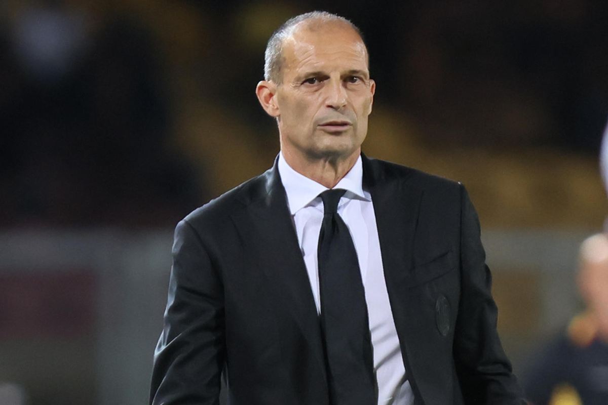 Massimiliano Allegri allenatore del Milan durante una partita