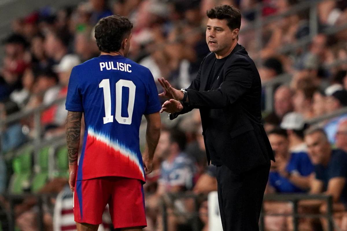 Mauricio Pochettino e Christian Pulisic durante una partita della nazionale USA