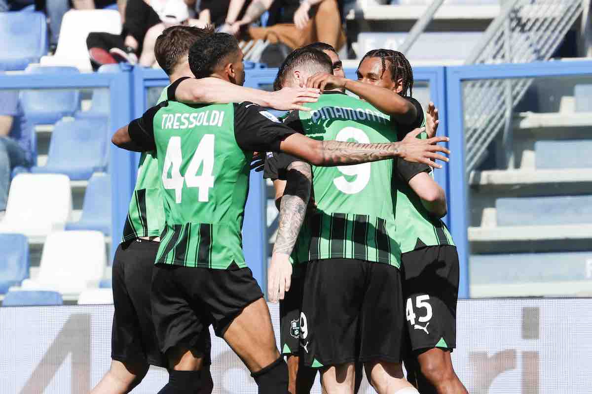 Laurienté festeggia con il Sassuolo
