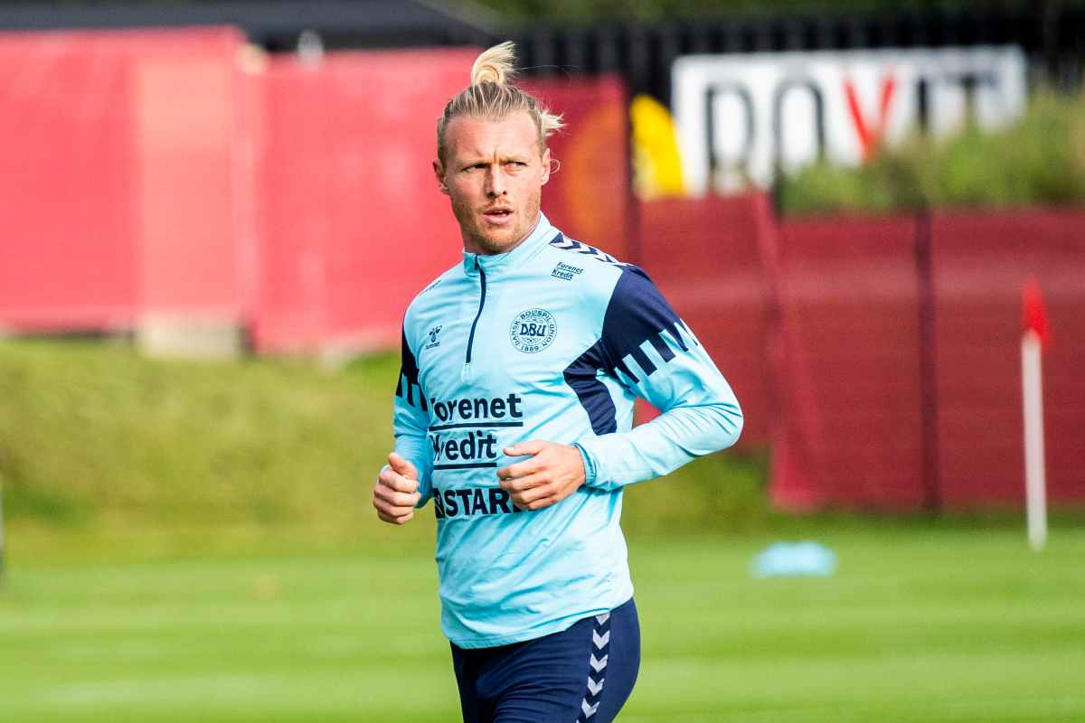 Kjaer durante un allenamento