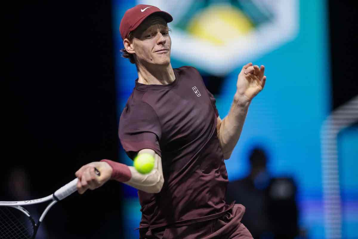 Sinner durante la partita