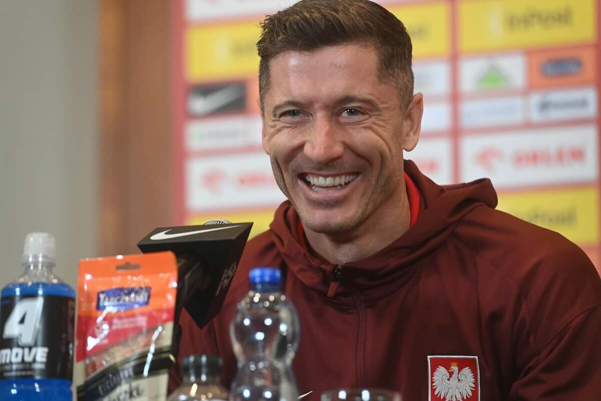 Lewandowski in conferenza stampa