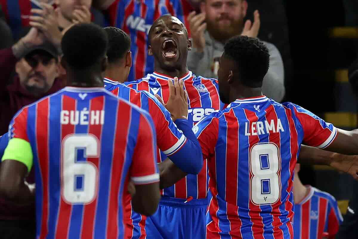 Mateta esulta dopo un gol