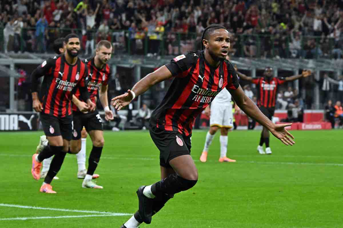 Nkunku esulta dopo un gol