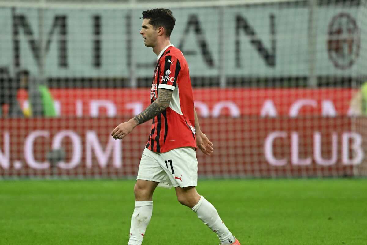 Pulisic mentre esce dal campo